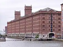 The grain warehouse Waterloo Dock(1867; Grade II)