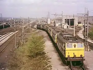 Locomotives in sidings