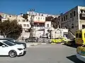 General view of the gate of the National Hospital in the center of Nablus