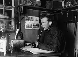 Image 21Alfred Wegener in Greenland in the winter of 1912–13. He is most remembered as the originator of continental drift hypothesis by suggesting in 1912 that the continents are slowly drifting around the Earth. (from History of science)