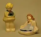 California Figurine Company Weil Ware girl figurines.