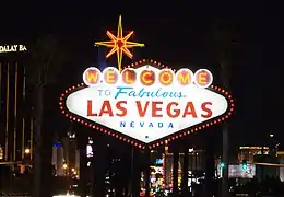 The iconic Welcome to Las Vegas sign was built in 1959.