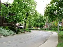 Looking south down Wells Hill Avenue in Casa Loma neighbourhood