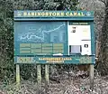 West Byfleet Basingstoke Canal Sign 2012