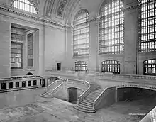 The western balcony in the Main Concourse