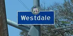 Westdale neighborhood sign