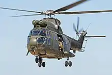 A Westland Puma HC2 of No. 230 Squadron based at RAF Benson