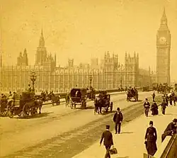 Image 39The Houses of Parliament from Westminster Bridge in the early 1890s (from History of London)