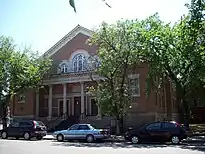 Westminster Presbyterian, later United, Church on 13th Avenue, next door to Holy Rosary Cathedral