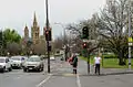 King William Street, looking north towards St Peter's Cathedral