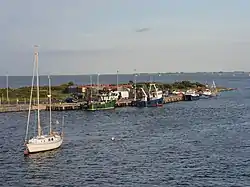 Boats at Ferrybank South on the eastern side of Wexford Harbour