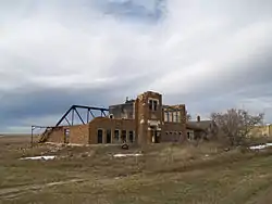 Abandoned schoolhouse in Wheelock