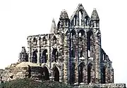 Stone structure of Whitby Abbey