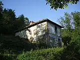 Abandoned adobe house