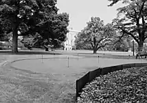 The putting green in 1992