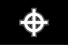 White supremacist Celtic cross flag