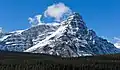 White Pyramid and Mount Chephren in winter