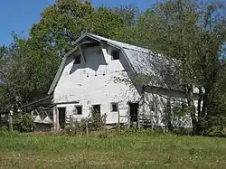 A barn along Maple Grove Road in the township