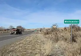 Looking north along U.S. Highway 50 in Whitewater