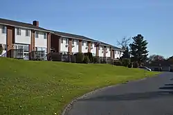 Rowhouse apartments typical of Whiting Farms