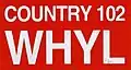 WHYL-FM Logo, branded as "Country 102"