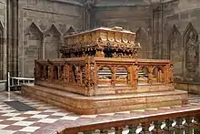 Tomb of emperor Frederick III in St. Stephen's Cathedral in Vienna