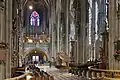 Nave with organ and pulpit