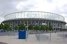 Exterior view of the stadium, viewed in May 2008