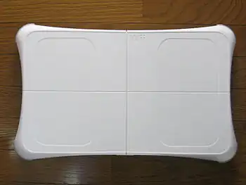 The top of a Wii Balance Board