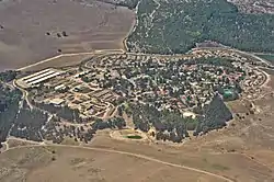 Aerial view of Megiddo from the east.