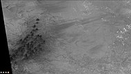 Dunes and dust devil tracks in Helmholtz Crater, as seen by CTX camera (on Mars Reconnaissance Orbiter).  Note: this is an enlargement of the previous image of Helmholtz Crater.