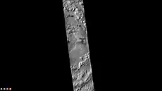 Jones Crater, as seen by CTX camera (on Mars Reconnaissance Orbiter).  Regions on the floor containing layers, fans, and dunes are labeled.