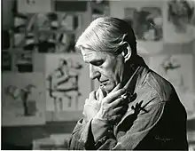 Painter and sculptor Willem de Kooning in 1961