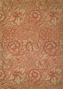 Pink and Poppy Wallpaper (1881)