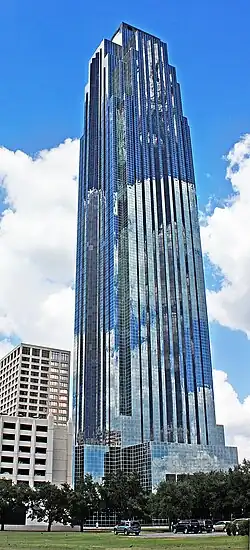 The Williams Tower is the tallest building in the US outside a central business district.