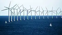 Image 60Offshore wind turbines near Copenhagen, Denmark. (from Wind farm)