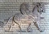 Relief of winged lion