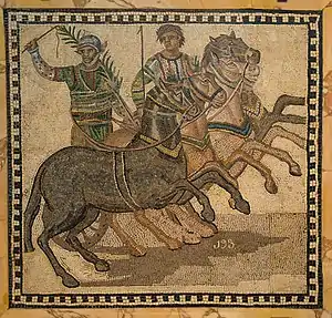 Image 24A victor in his four-horse chariot (from Roman Empire)