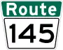 Route 145 marker