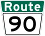 Route 90 marker