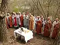 Foundation Stone Ceremony for the new Buddha Hall building in April, 2010