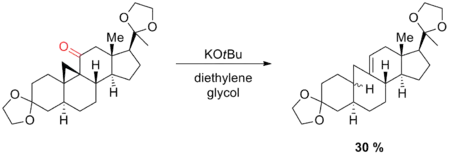 Scheme 17. Ring cleavage during Wolff-Kishner reduction