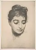 Woman's Head, from L'Estampe Moderne, 1897–99