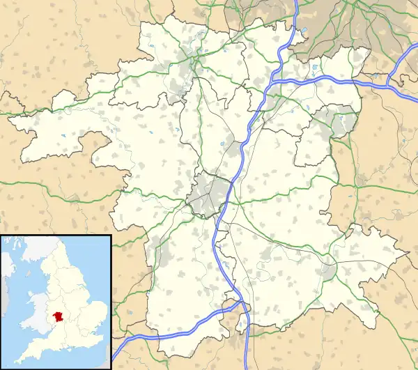 Evesham is located in Worcestershire