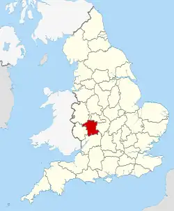 Worcestershire within England