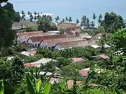 The residential area, once used as the worker's housing for the town's cocoa warehouse