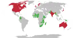 Map of WaterAid countries