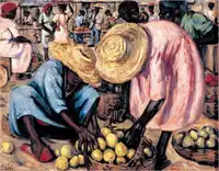 Woss y Gil "Mercado" Oil on canvas. 1944