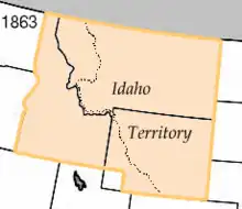 The Idaho Territory in 1863