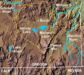 Harney Basin, Steens Mountain, Owyhee and Malheur River.